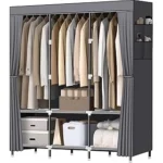 The image shows a luxurious, custom closet interior from a top expensive factory.