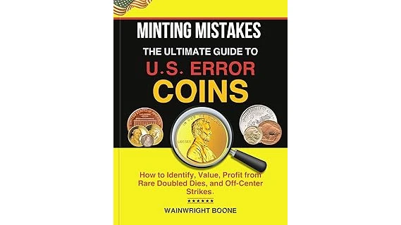 The image shows a collection of rare, valuable error coins, likely from the Top 5 Most Expensive Error Coins list.