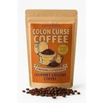 This image shows a luxurious mug of exotic, expensive coffee alongside its unique, refined origin.
