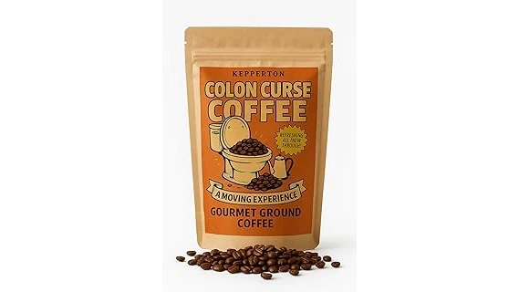 This image shows a luxurious mug of exotic, expensive coffee alongside its unique, refined origin.